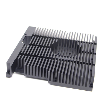 Disipador de calor de aluminio sacado de las piezas del CNC que trabaja a máquina para el equipo industrial