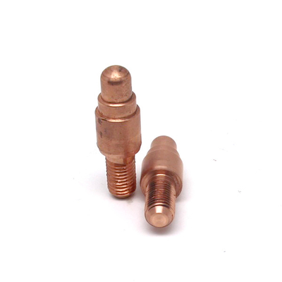 Tornillo de cobre amarillo de las piezas de metal del óxido que trabaja a máquina de la precisión negra de la capa