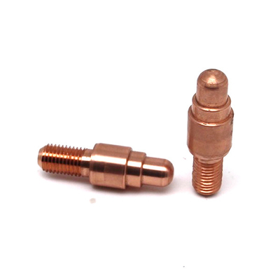 Tornillo de cobre amarillo de las piezas de metal del óxido que trabaja a máquina de la precisión negra de la capa